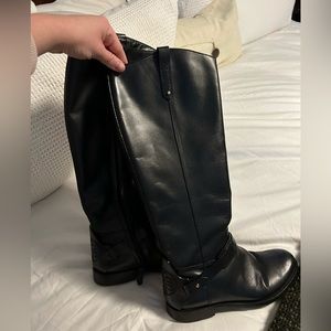 Tory Burch Black Leather Boots